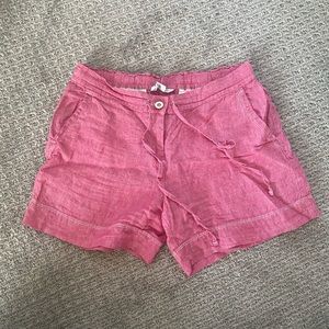 EUC Tommy Bahama 5 inch shorts pink size small 100% linen